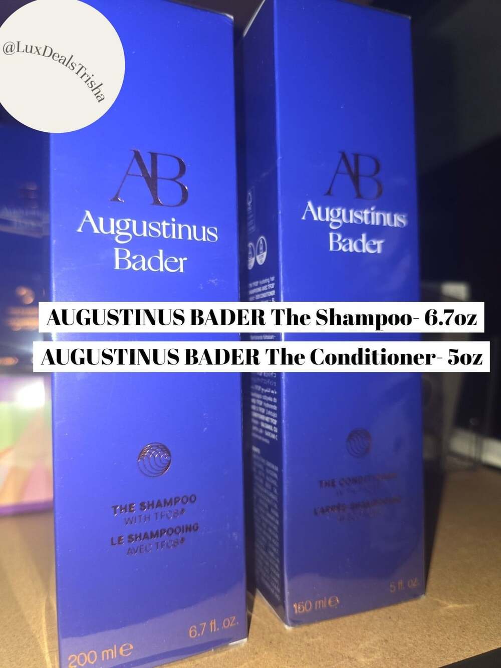 Augustinus Bader The Shampoo 6.7 fl oz and The Conditioner 5 fl oz New, Sealed